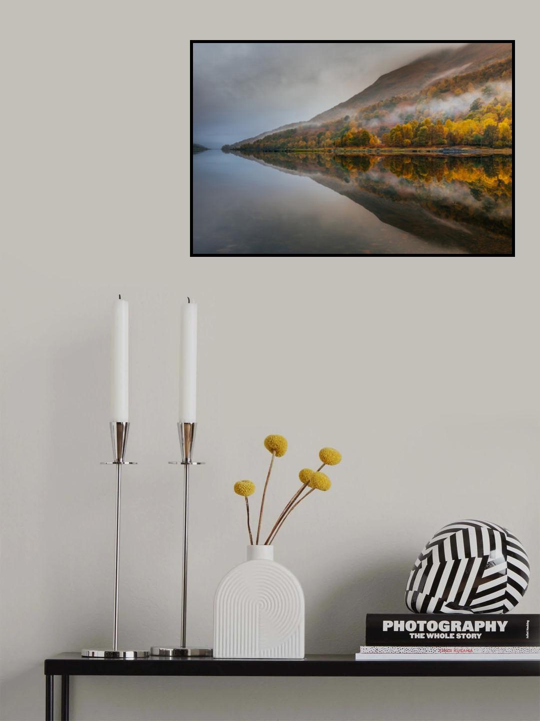 Misty Loch Poster och Canvastavla