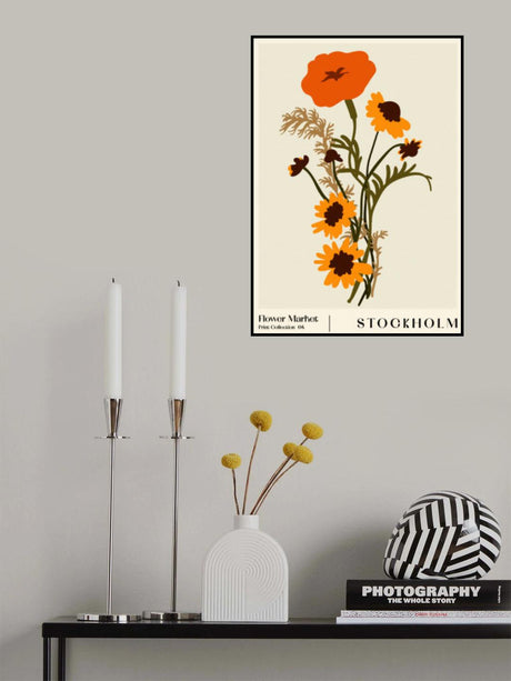 Flower Market. Stockholm Poster och Canvastavla