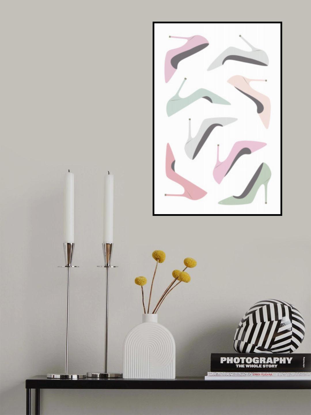 Pastel Heels Poster och Canvastavla