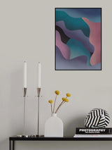 Purple Fluid Abstract Poster och Canvastavla