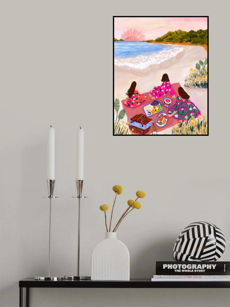 Beach Picnic Poster och Canvastavla