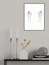 Hands Up Poster och Canvastavla