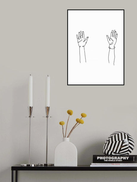 Hands Up Poster och Canvastavla