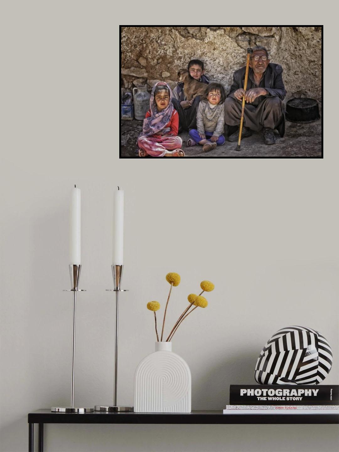 Bakhtiari family portrait Poster och Canvastavla