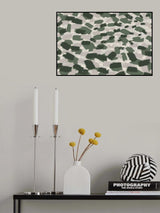 Green Pastel Strokes Poster och Canvastavla