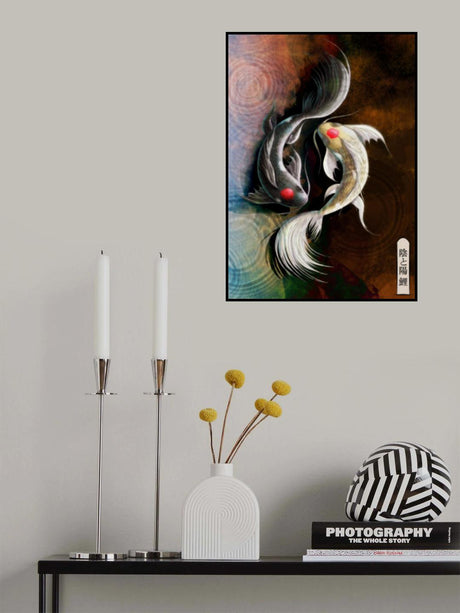 Dark Koi Poster och Canvastavla