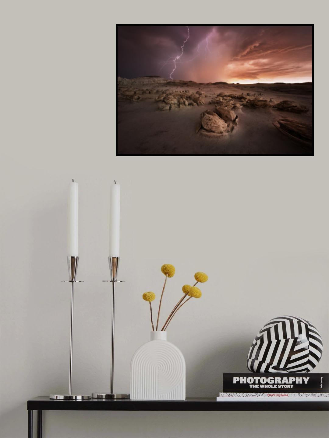 Sunset at Alien's Egg Hatchery Poster och Canvastavla
