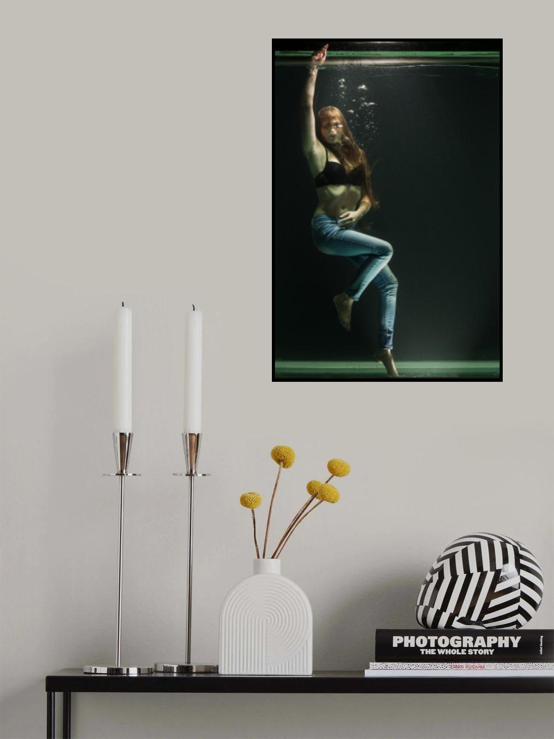 underwater artistic portrait shooting Poster och Canvastavla