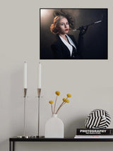 Lady with a cigarette Poster och Canvastavla