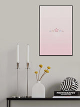 Pink Star Poster och Canvastavla