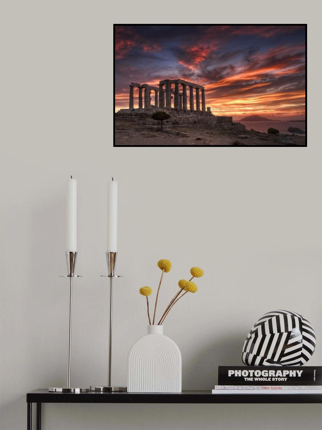 Temple of Poseidon Poster och Canvastavla