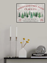 Vintage Christmas tree farm (2) Poster och Canvastavla