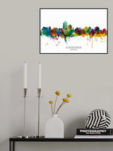 Albuquerque New Mexico Skyline Poster och Canvastavla