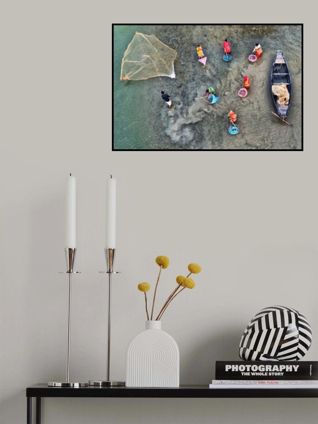 Fishermen at Canning Poster och Canvastavla
