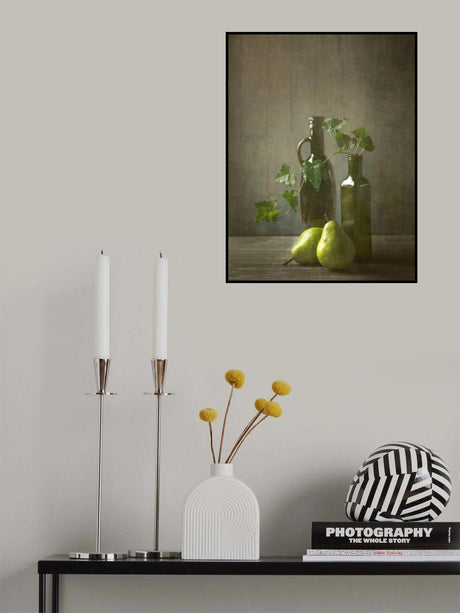 Pears and Bottles Poster och Canvastavla