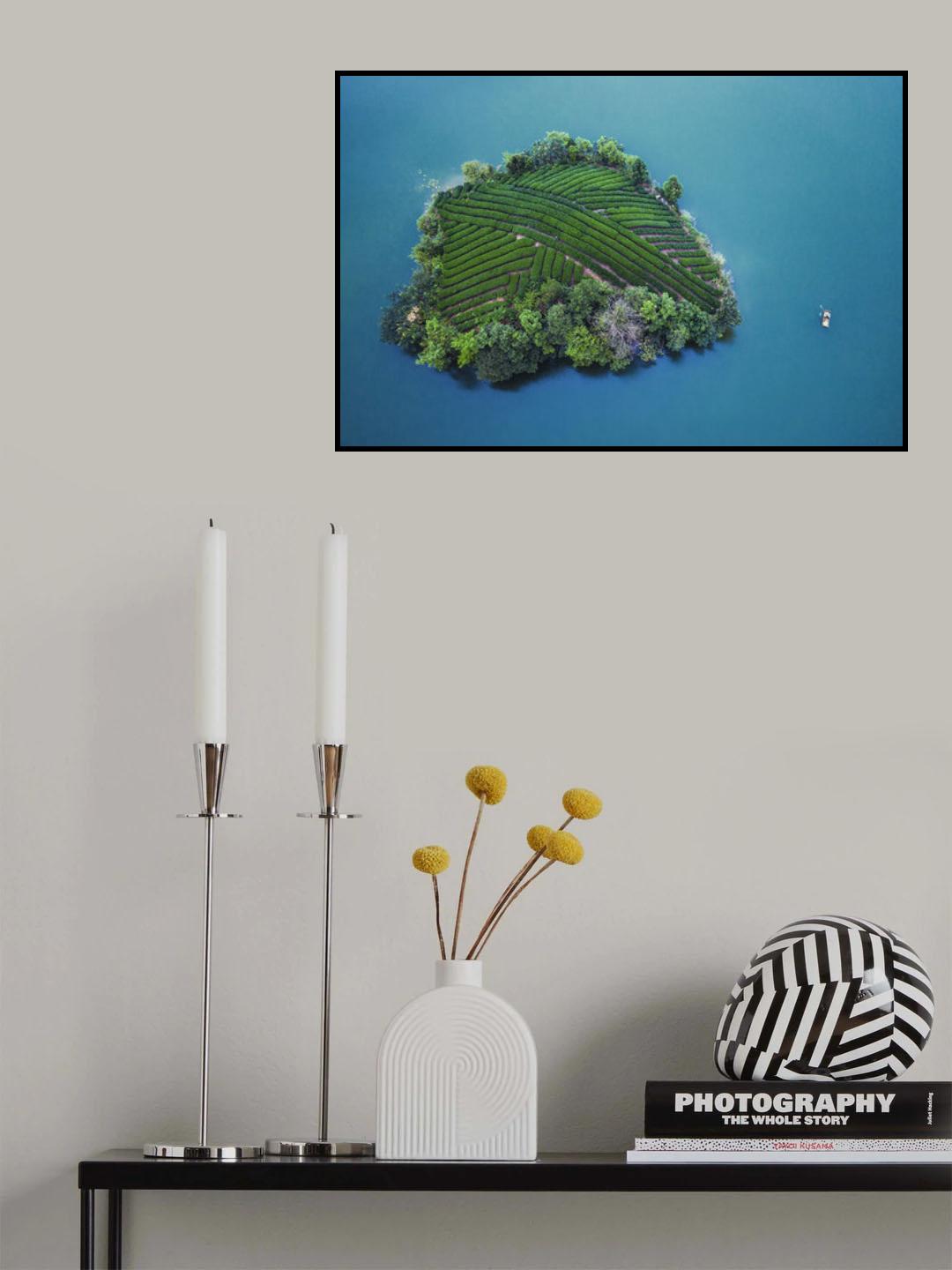 Tea garden island Poster och Canvastavla