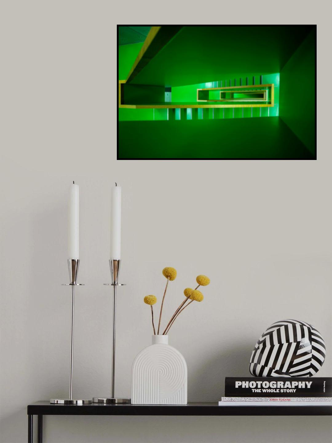 the green staircase Poster och Canvastavla