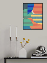 Abstract Stripe Minimal Collage 20 Poster och Canvastavla