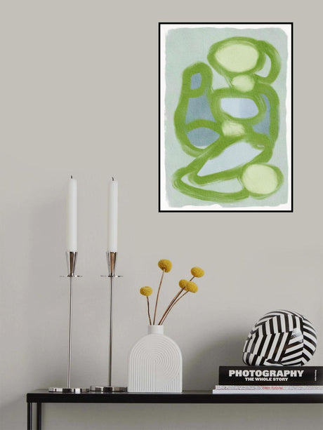 Green Circles 2 Poster och Canvastavla