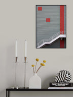 industrial red Poster och Canvastavla
