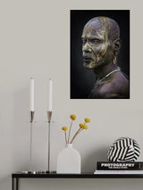 African portrait Mursi Poster och Canvastavla