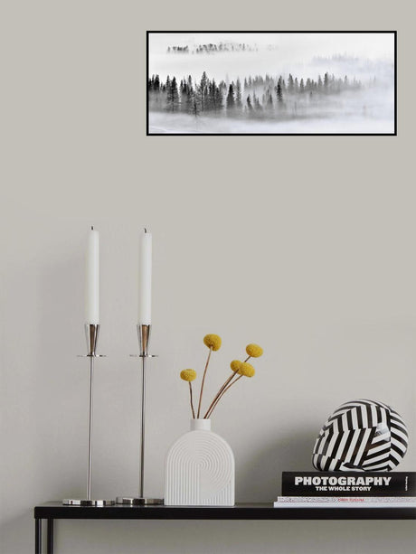 Foggy Forest Poster och Canvastavla