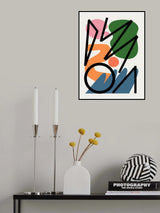 Bold Line and Curve Poster och Canvastavla