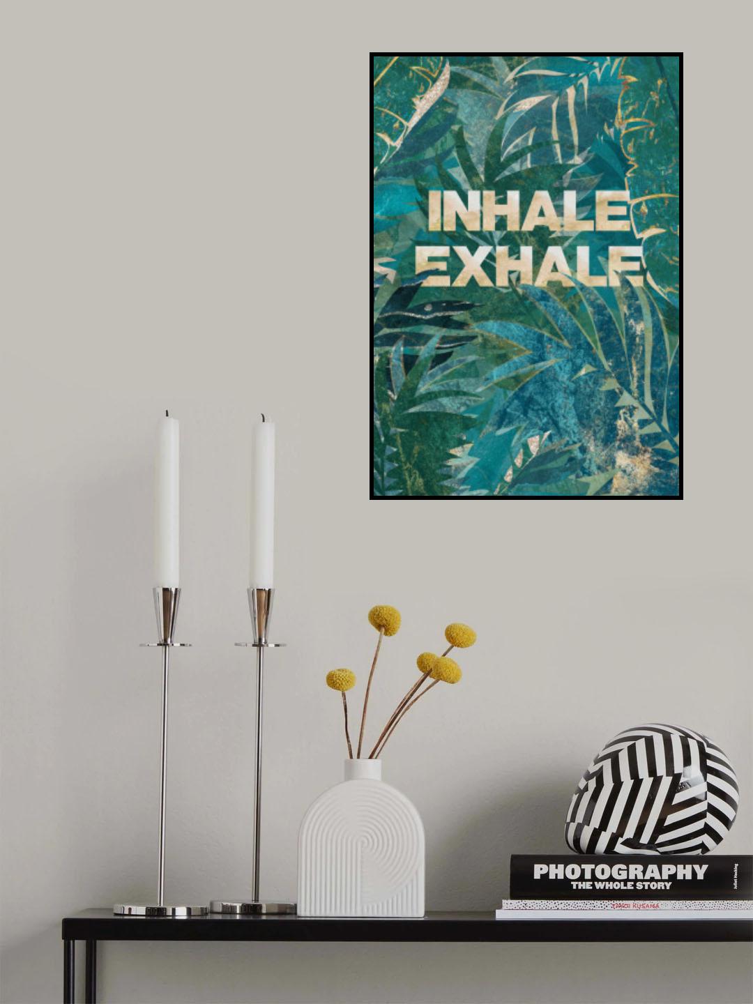 Yoga Jungle Typography Poster och Canvastavla