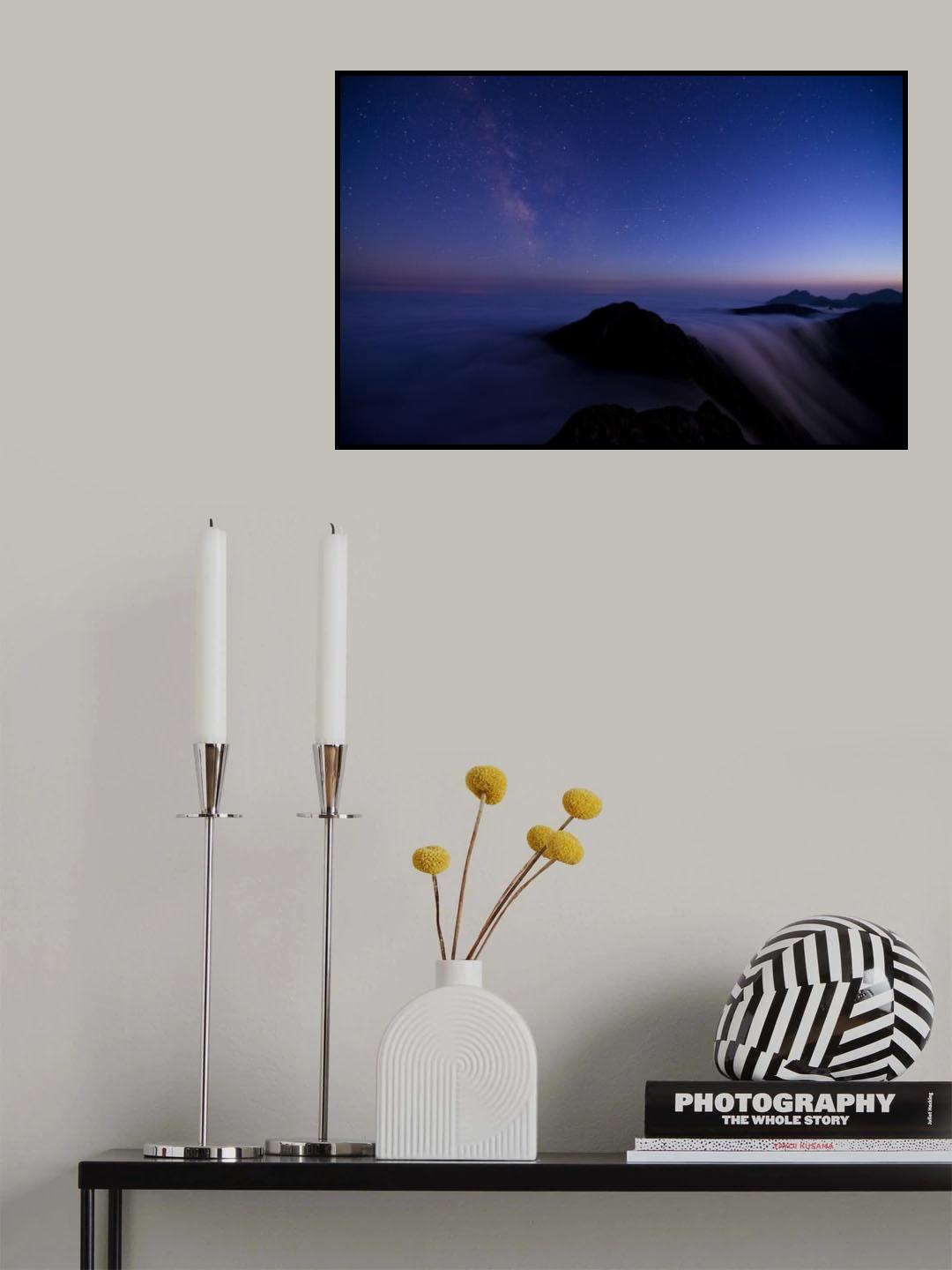 Stars into night Poster och Canvastavla
