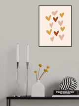 Hearts Poster och Canvastavla