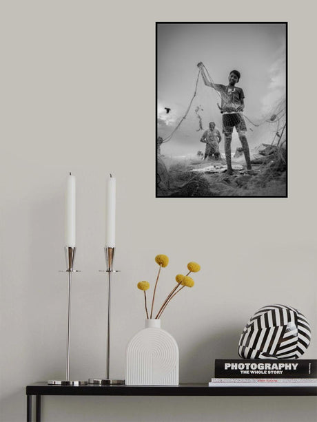 The young fisherman. Poster och Canvastavla