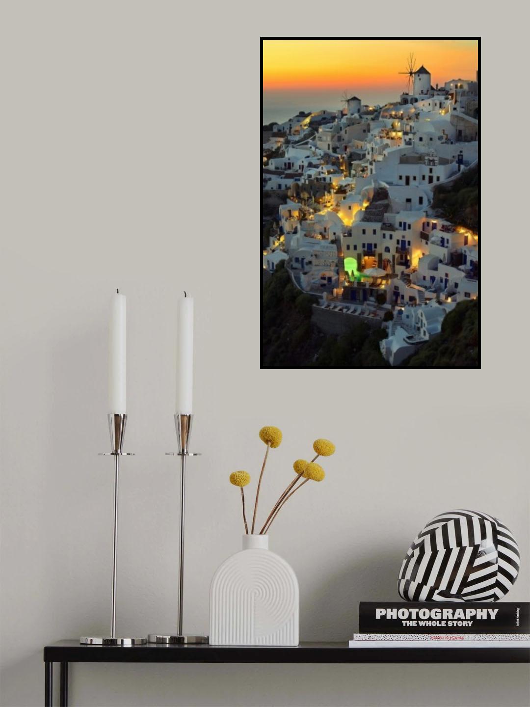Santorini Poster och Canvastavla