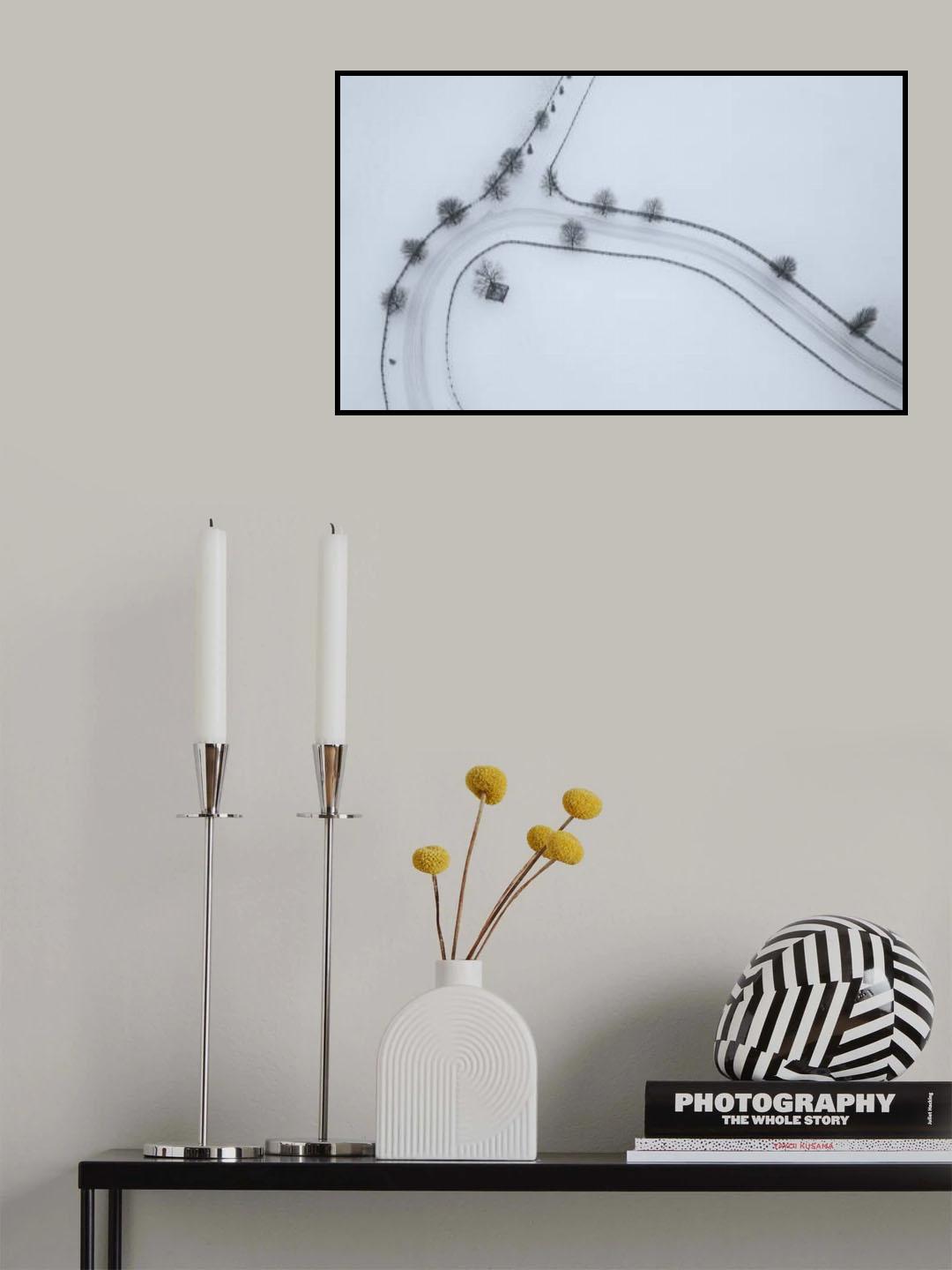 Winter Horse Farm Poster och Canvastavla