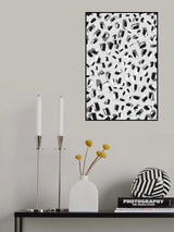 Black And White Little Strokes Poster och Canvastavla