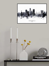 Jacksonville Florida Skyline Poster och Canvastavla