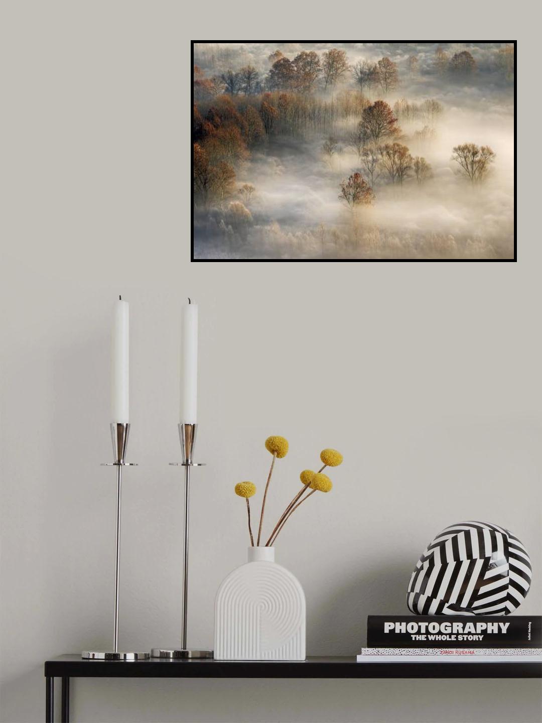 foggy landscape Poster och Canvastavla