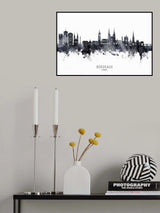 Bordeaux France Skyline Poster och Canvastavla