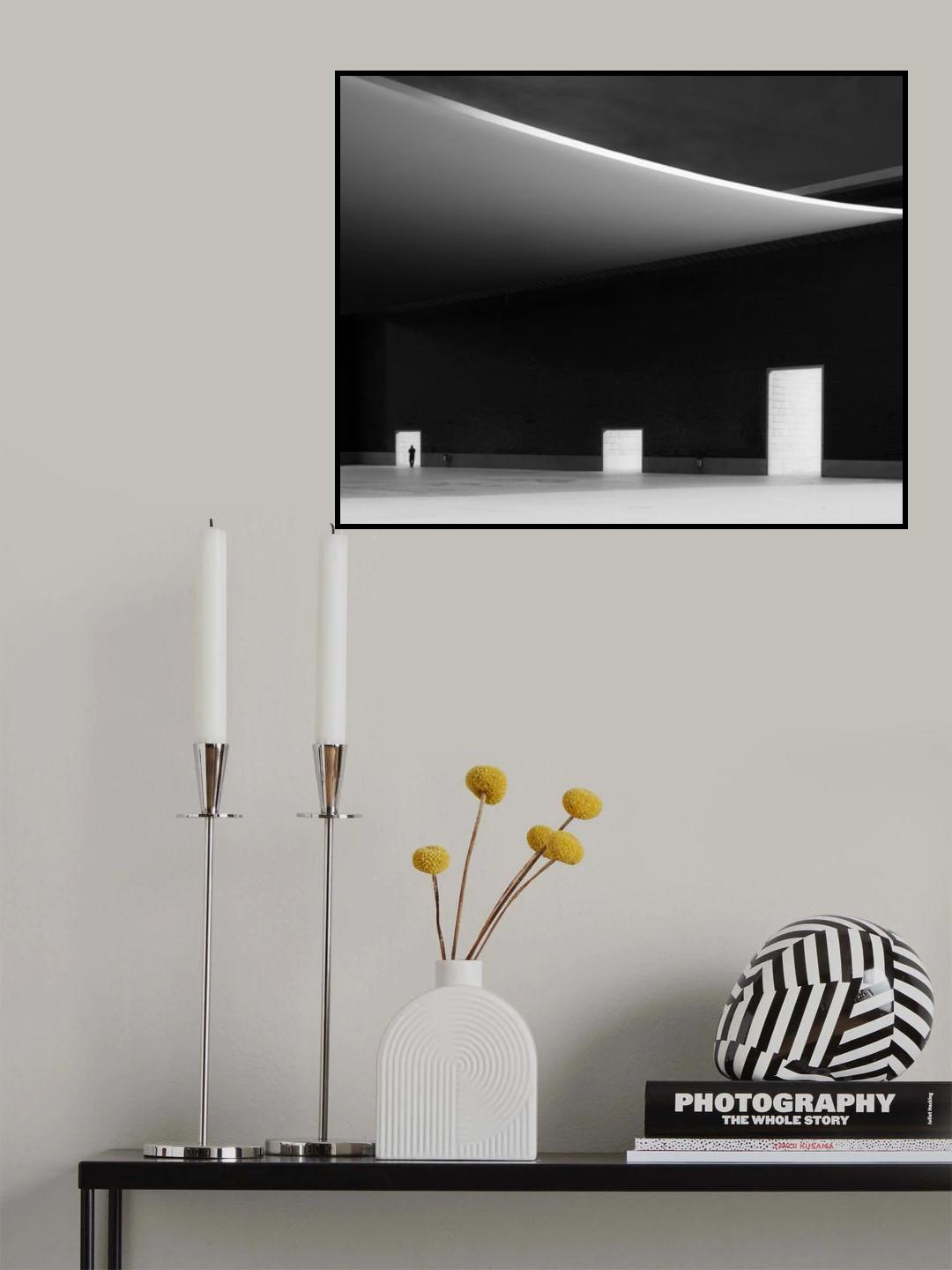 White doors Poster och Canvastavla