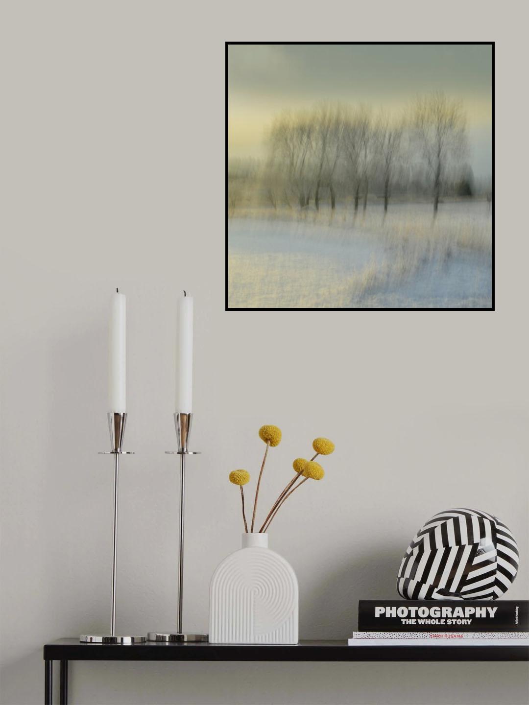 Snowy morning Poster och Canvastavla