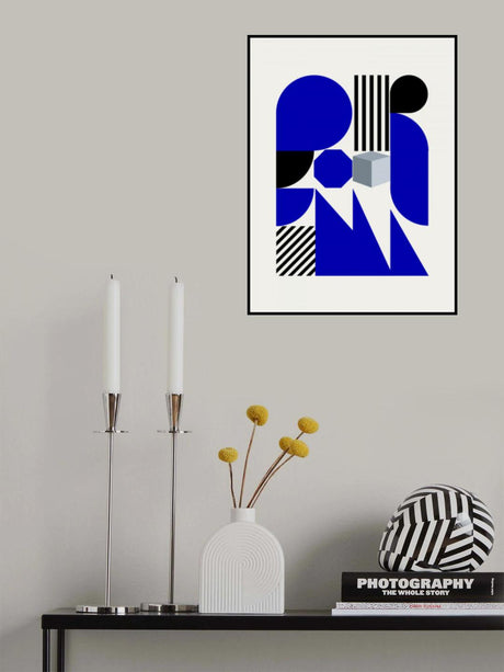 Geometrical Shapes and Cube Poster och Canvastavla