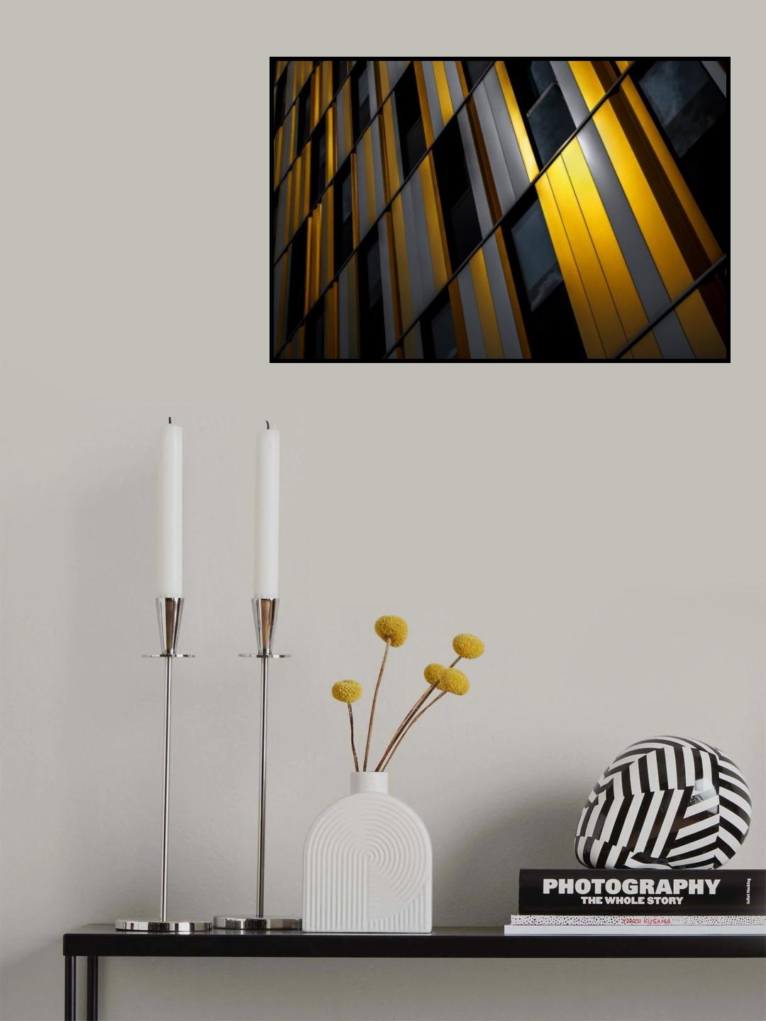 Yellow wall Poster och Canvastavla