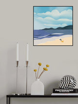 Seagull Sun Bathing Poster och Canvastavla