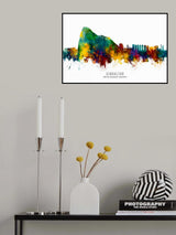 Gibraltar Skyline Poster och Canvastavla