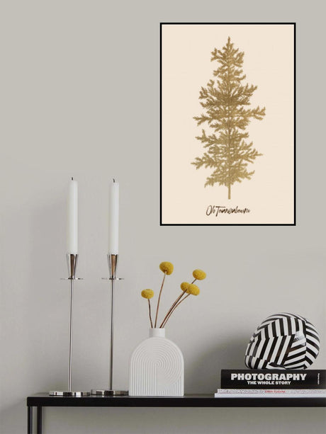 Oh Tannebaum (gold) Poster och Canvastavla