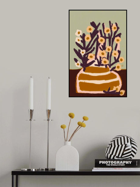 Pastel Flower Impression Poster och Canvastavla