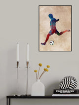 Football Soccer Sport Art 10 Poster och Canvastavla