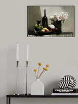 Stilllife With Black Bottle Poster och Canvastavla