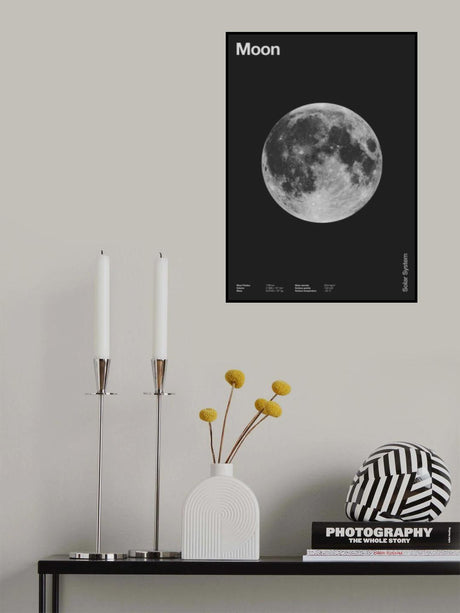 Solar System Moon Poster och Canvastavla