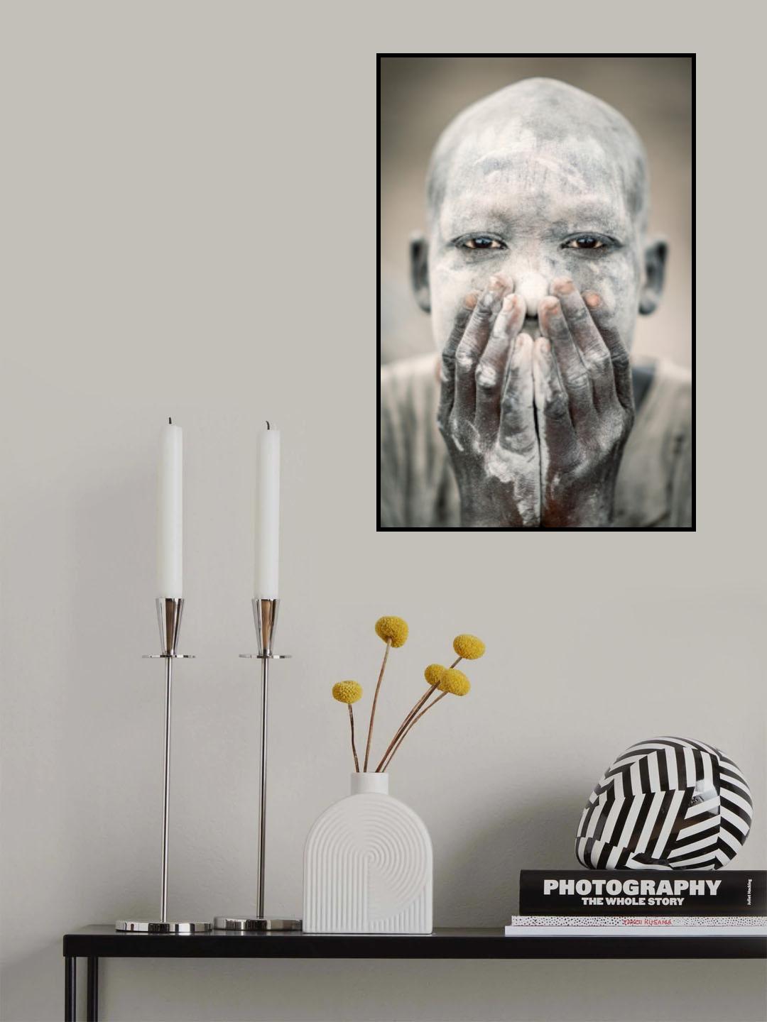 Mundari boy herder Poster och Canvastavla
