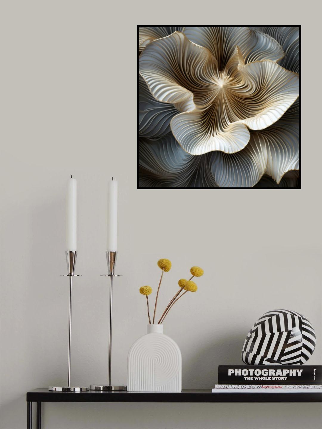 Flower Lines 10 Poster och Canvastavla